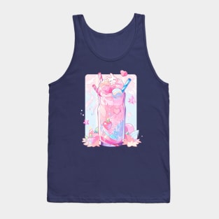 kawaii cute Bunny Ice cream Tank Top